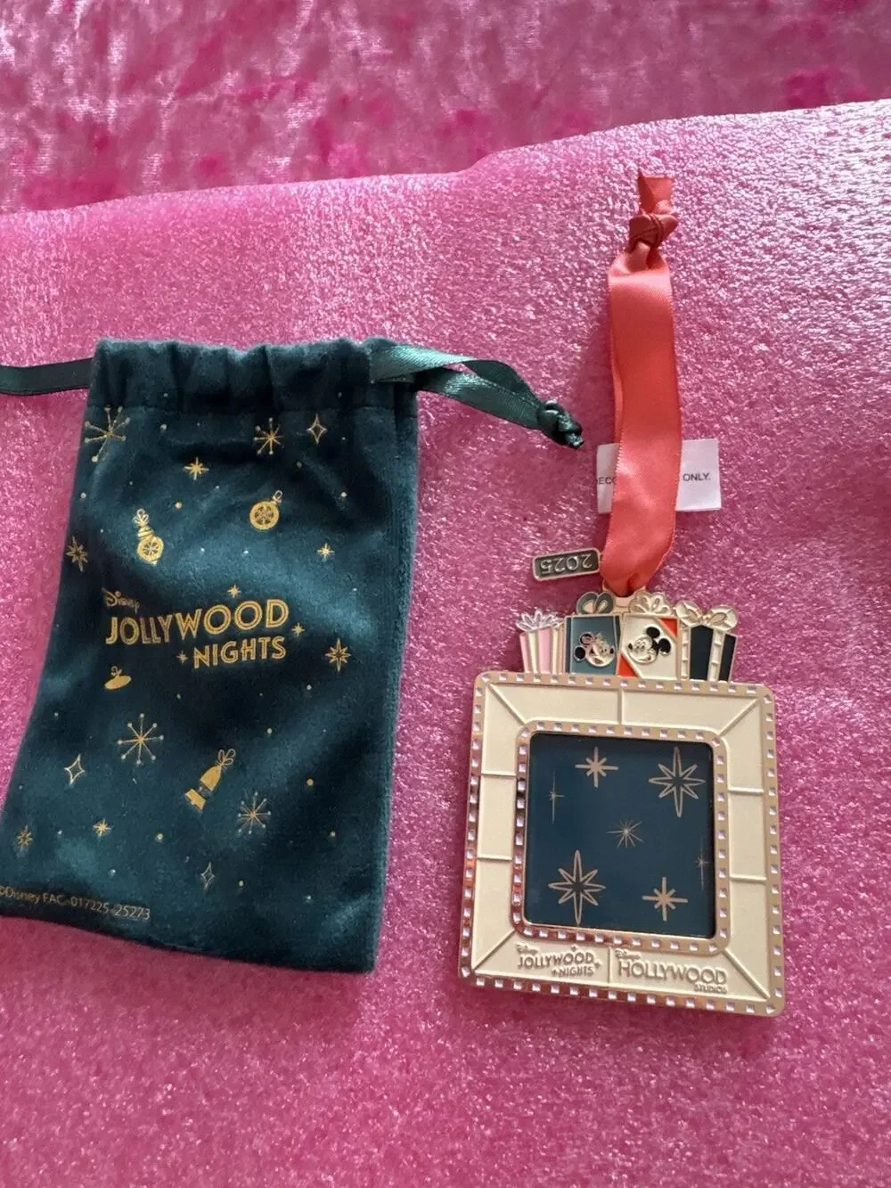 Disney 2025 Jollywood Nights Keepsake Ornament Limited Edition Picture Frame